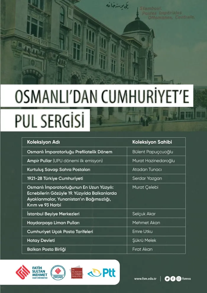 Osmanlı’dan Cumhuriyete Pul Sergisi