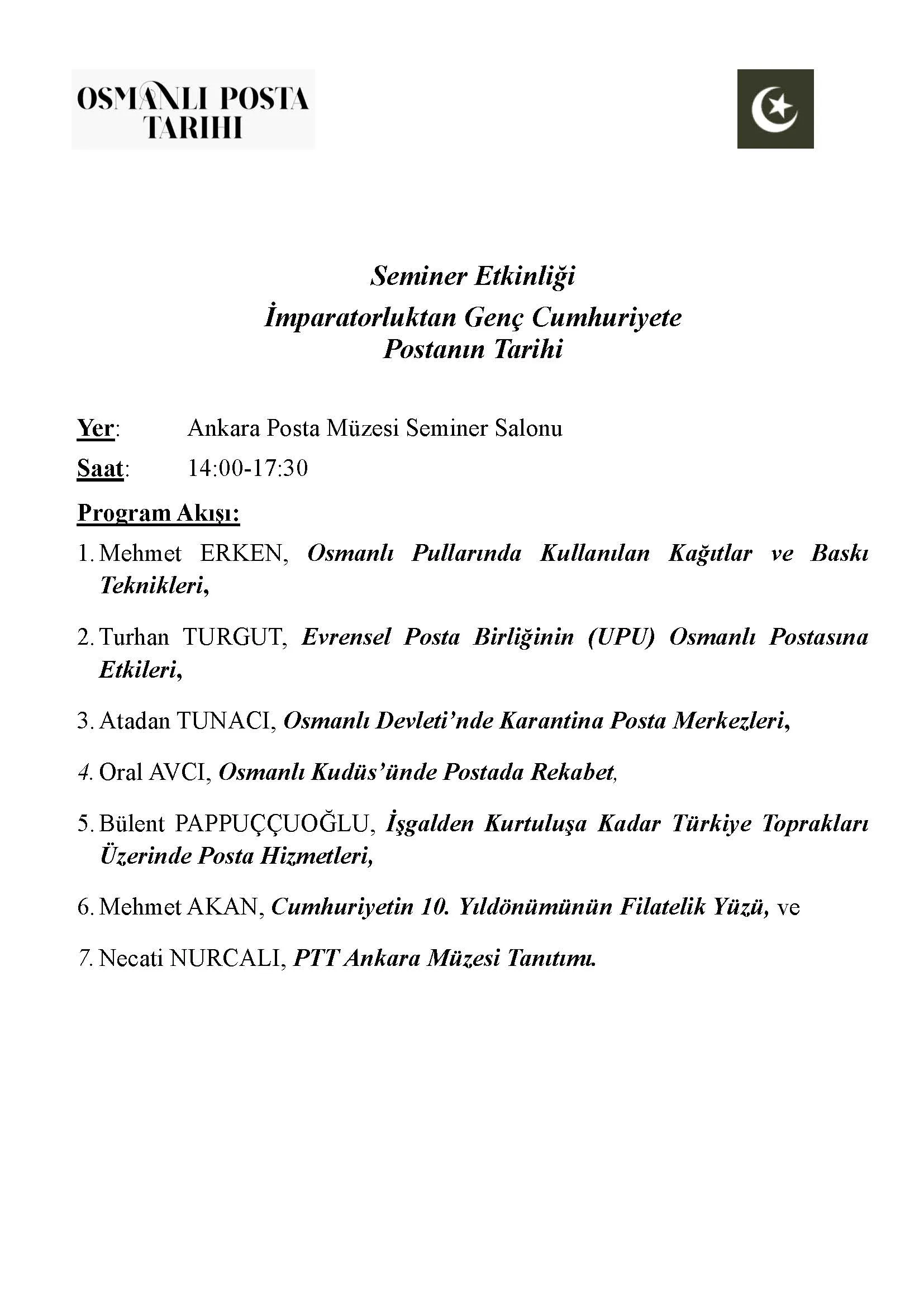 Seminer Programı